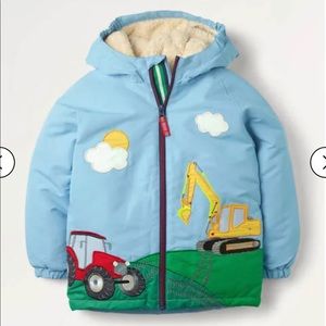 NWT Mini Boden Cosy Sherpa-Lined Anorak
